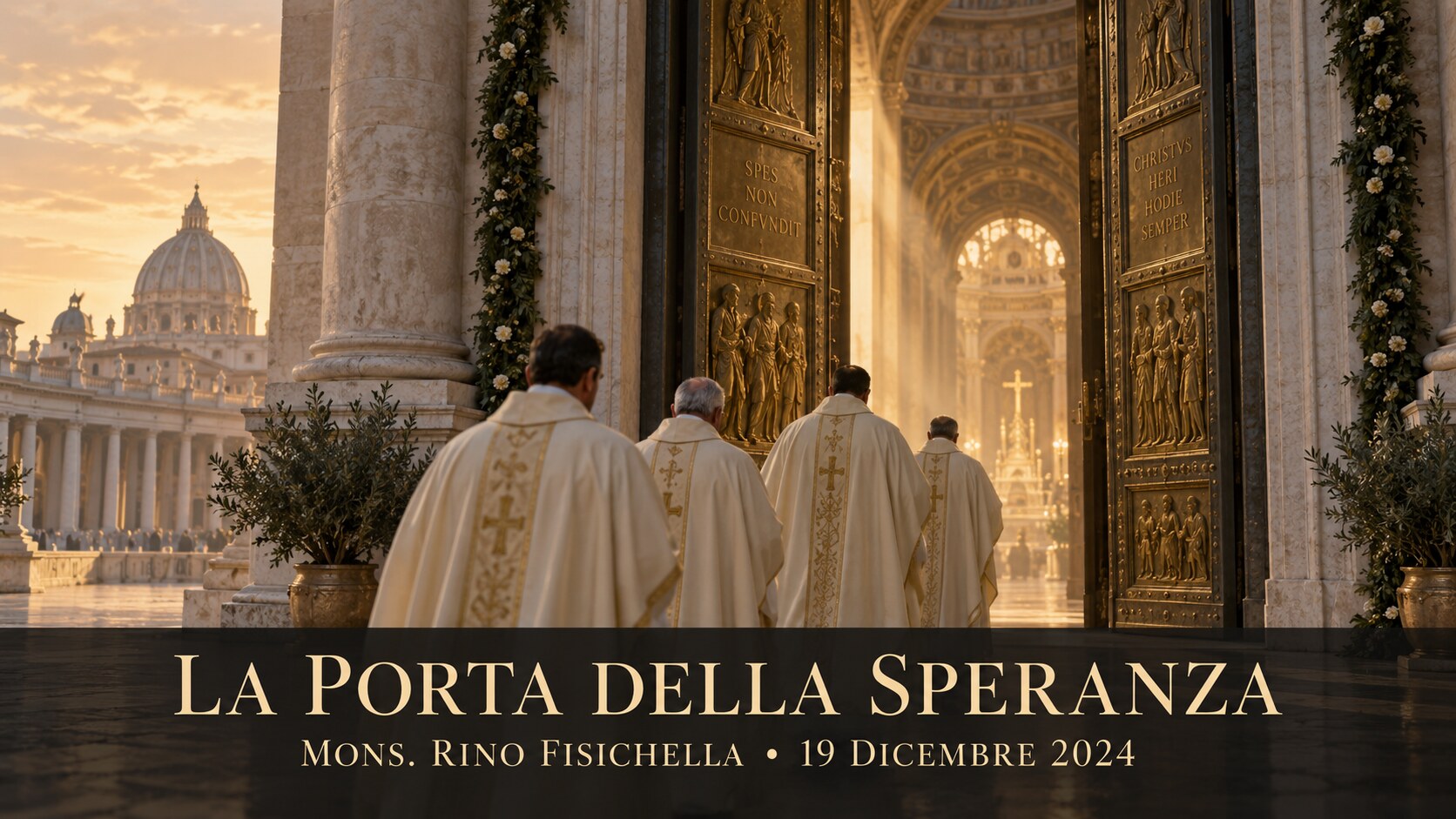 Attraversare la Porta con mons. Rino Fisichella: la speranza ha il volto di Cristo